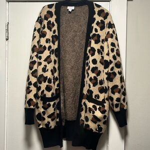 Cheetah Print Cardigan